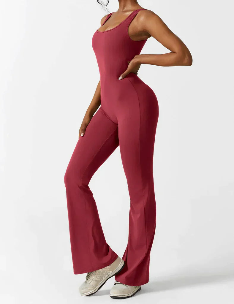 V-Back Flared Jumpsuit - BUY 1 GET 1 FREE